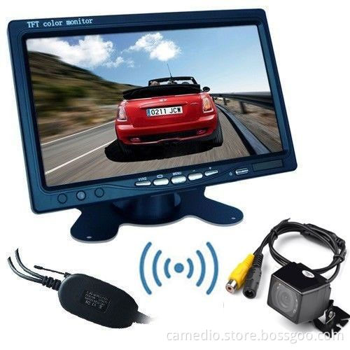 7inch Standalone Car Rear View LCD Monitor with Digital Screen&24V for Big Vehicles Optional